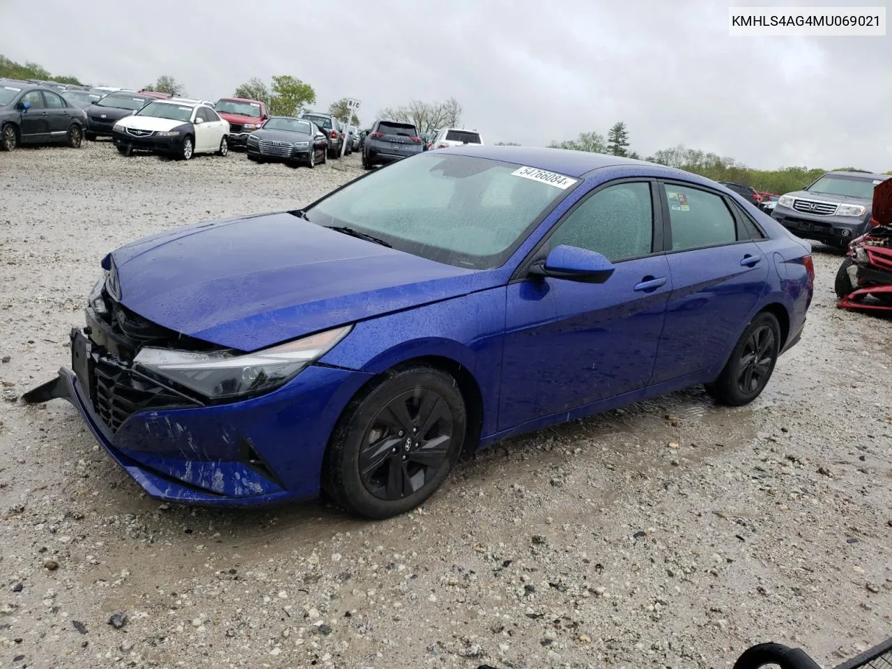 2021 Hyundai Elantra Sel VIN: KMHLS4AG4MU069021 Lot: 54766084