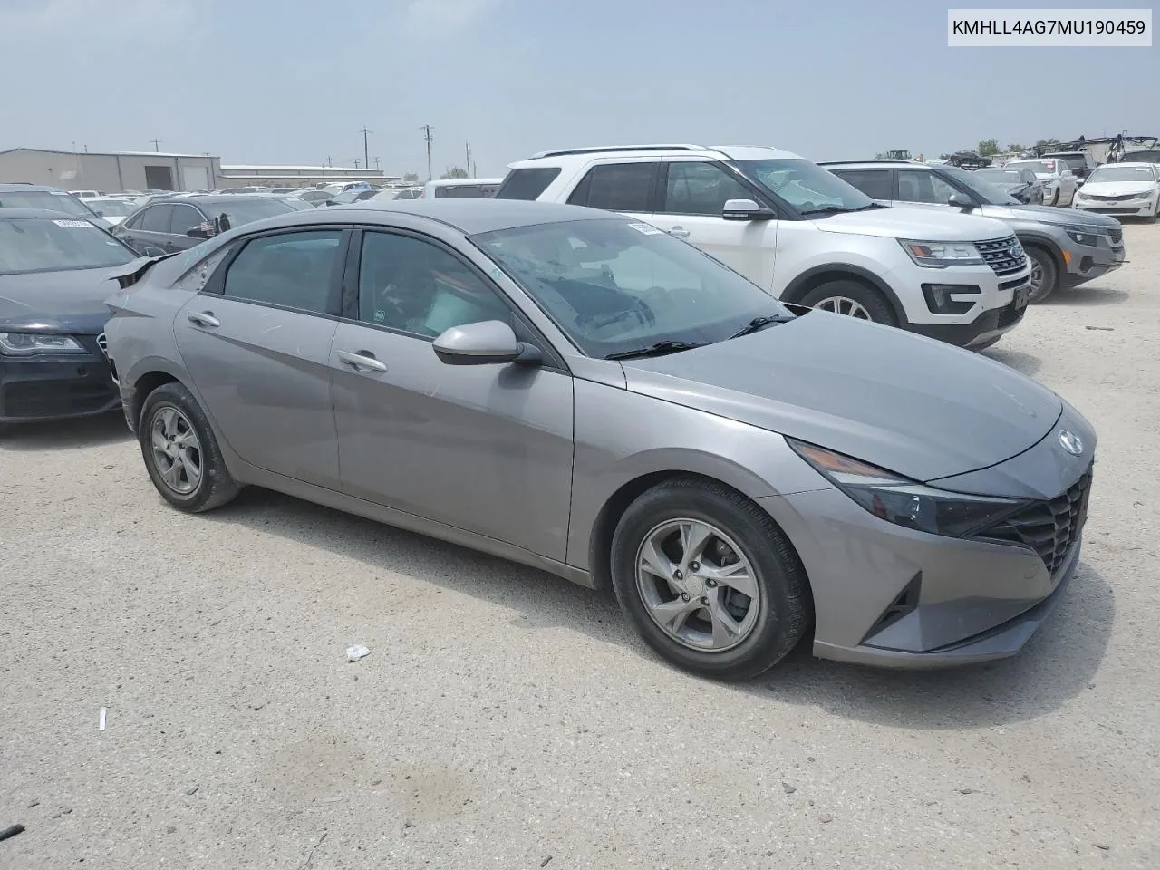 2021 Hyundai Elantra Se VIN: KMHLL4AG7MU190459 Lot: 55998394