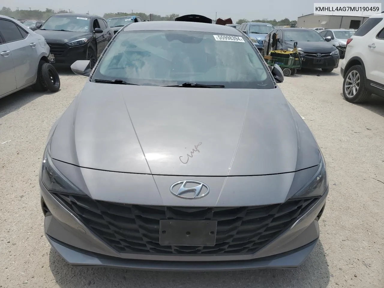 2021 Hyundai Elantra Se VIN: KMHLL4AG7MU190459 Lot: 55998394