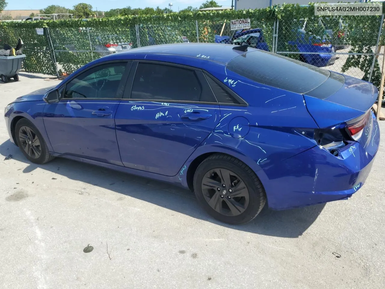 2021 Hyundai Elantra Sel VIN: 5NPLS4AG2MH007230 Lot: 56387904