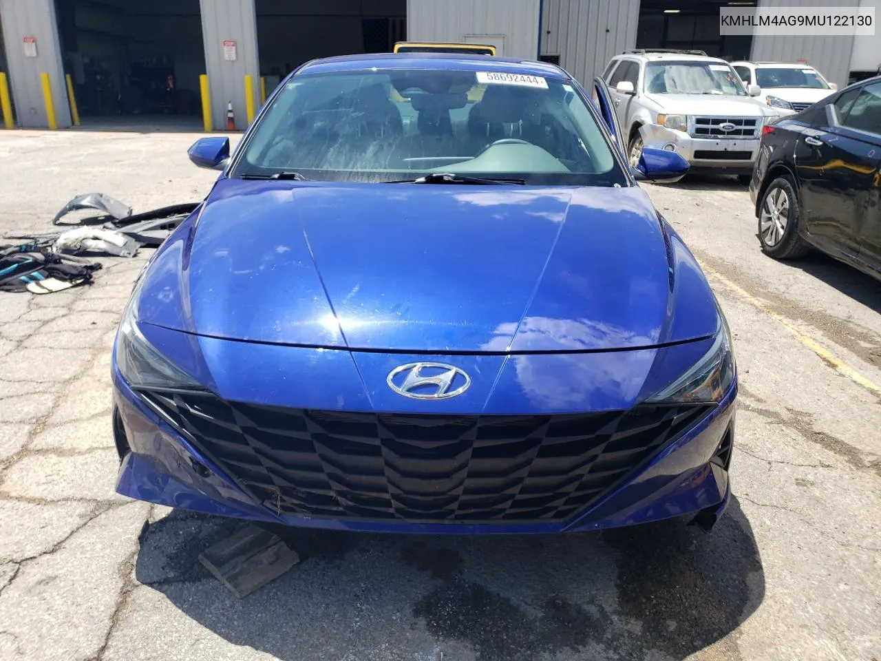 2021 Hyundai Elantra Sel VIN: KMHLM4AG9MU122130 Lot: 58692444