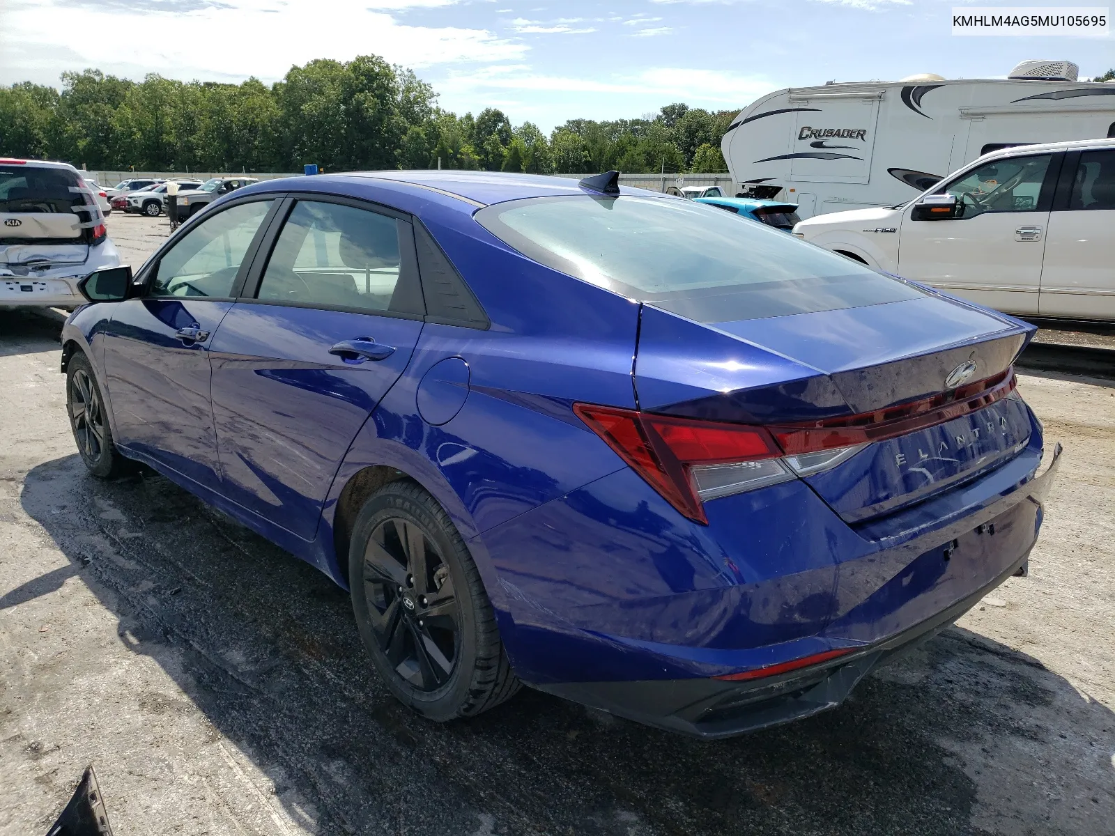 2021 Hyundai Elantra Sel VIN: KMHLM4AG5MU105695 Lot: 64245924