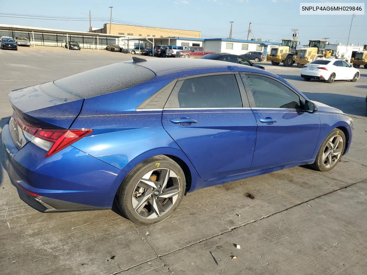 2021 Hyundai Elantra Limited VIN: 5NPLP4AG6MH029846 Lot: 68755554