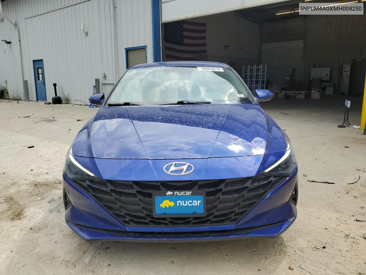 2021 Hyundai Elantra Sel VIN: 5NPLM4AGXMH008250 Lot: 68803614