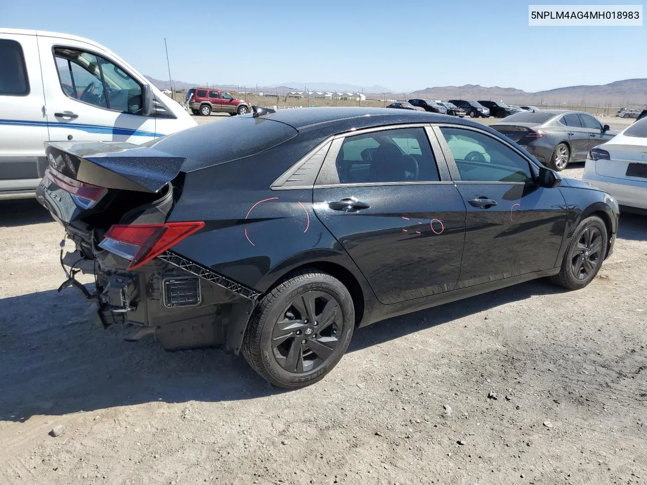 2021 Hyundai Elantra Sel VIN: 5NPLM4AG4MH018983 Lot: 69291944