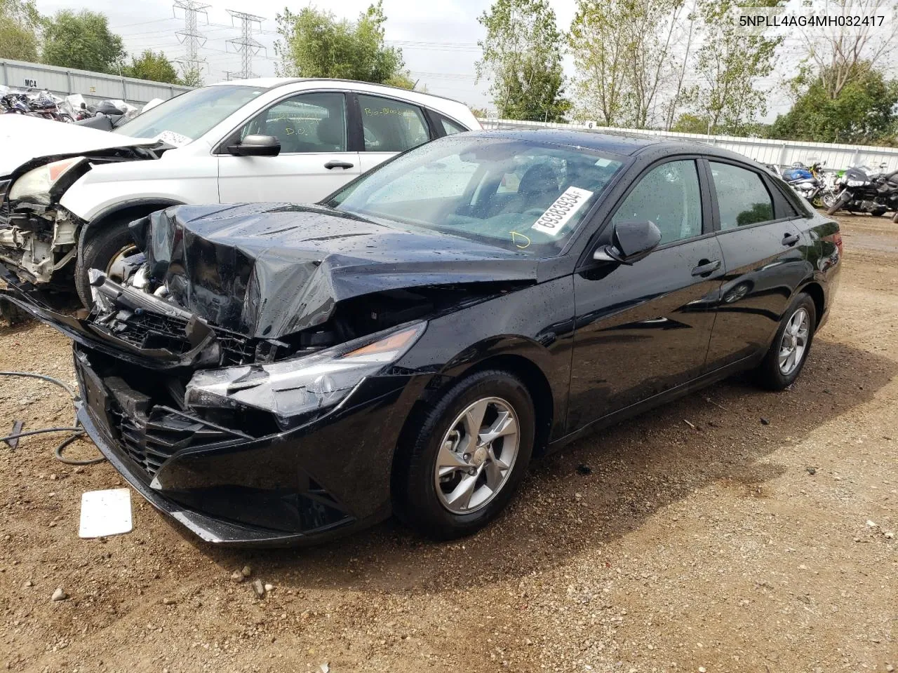 2021 Hyundai Elantra Se VIN: 5NPLL4AG4MH032417 Lot: 69383934