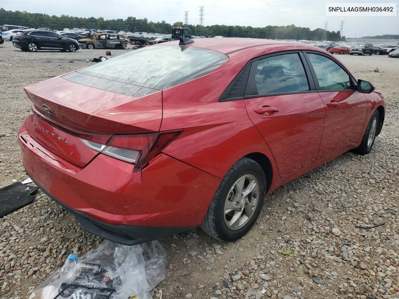 5NPLL4AG5MH036492 2021 Hyundai Elantra Se