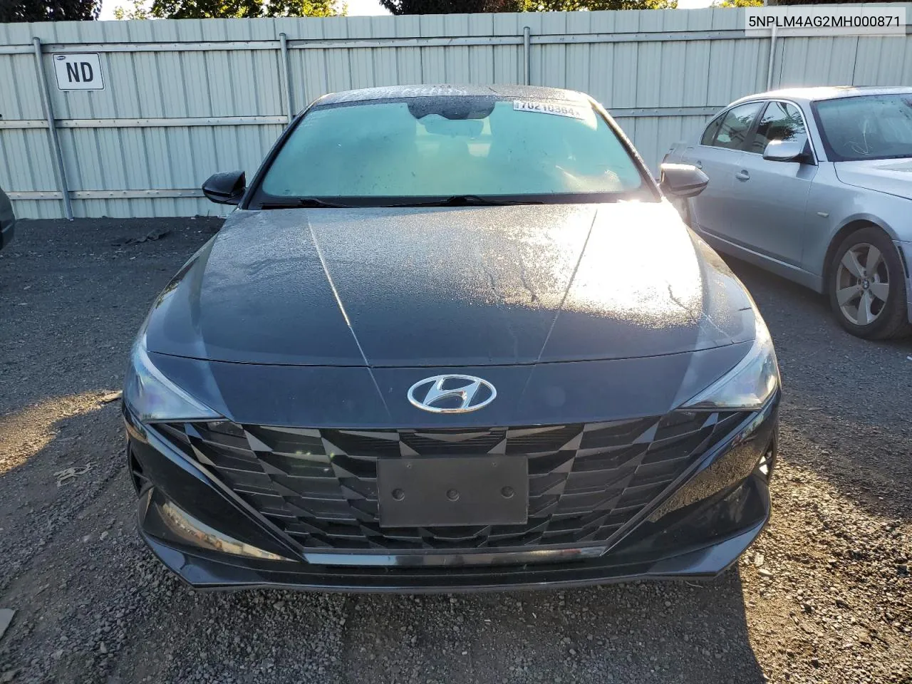 5NPLM4AG2MH000871 2021 Hyundai Elantra Sel