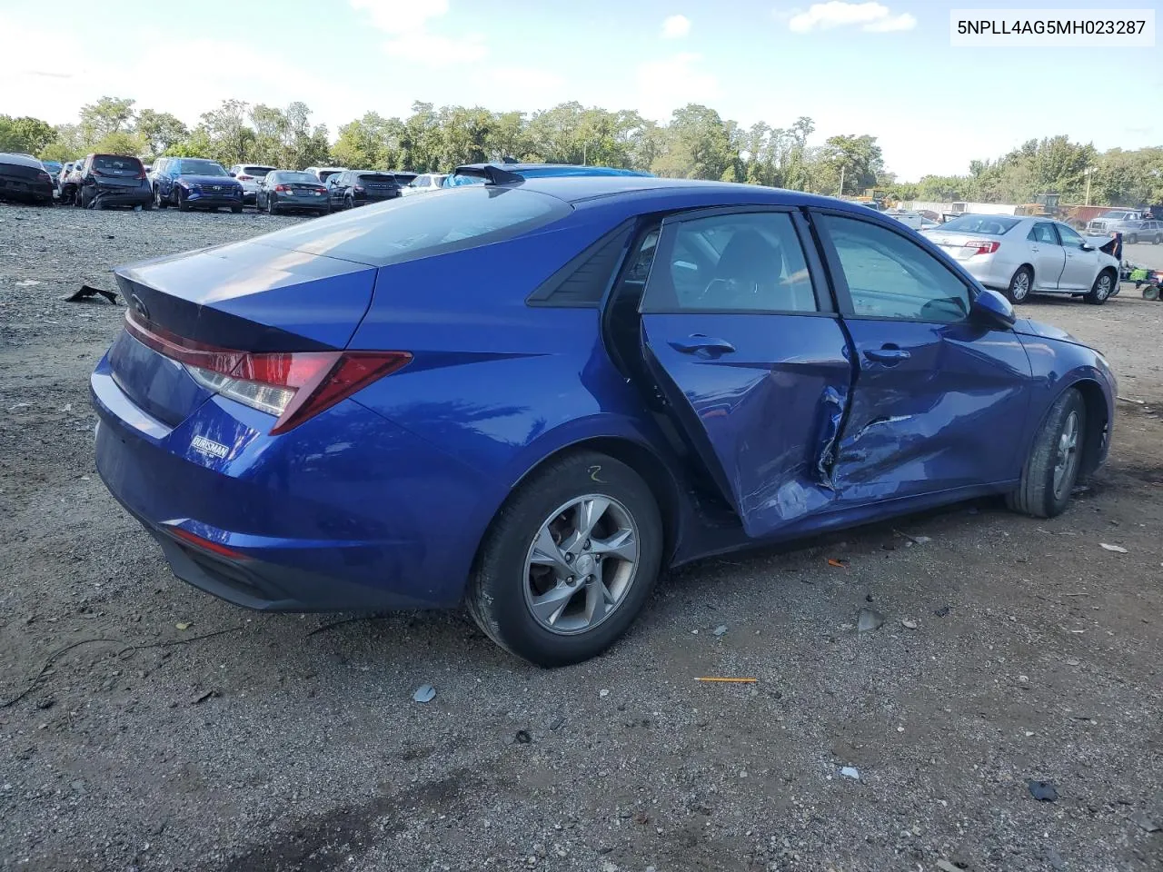 2021 Hyundai Elantra Se VIN: 5NPLL4AG5MH023287 Lot: 70237384