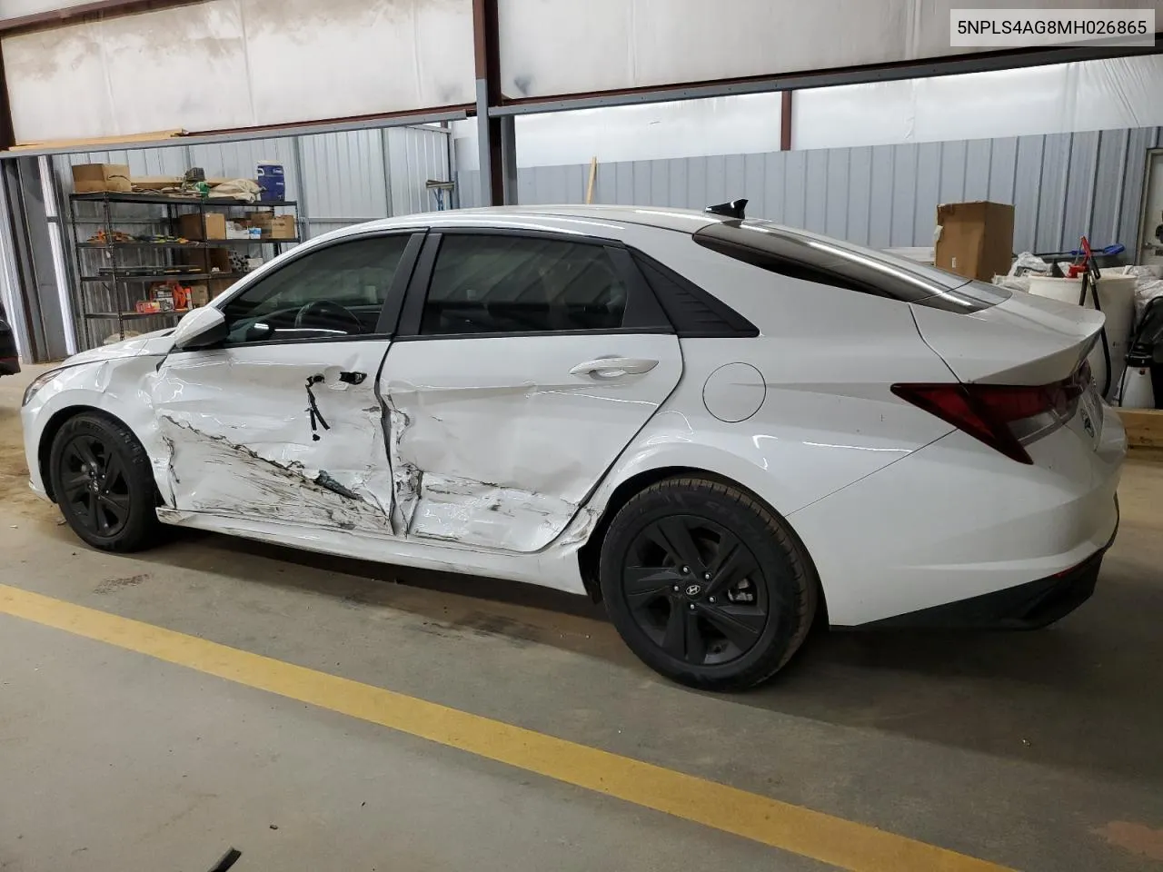 2021 Hyundai Elantra Sel VIN: 5NPLS4AG8MH026865 Lot: 70262764