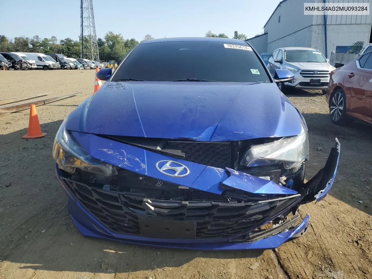 KMHLS4AG2MU093284 2021 Hyundai Elantra Sel