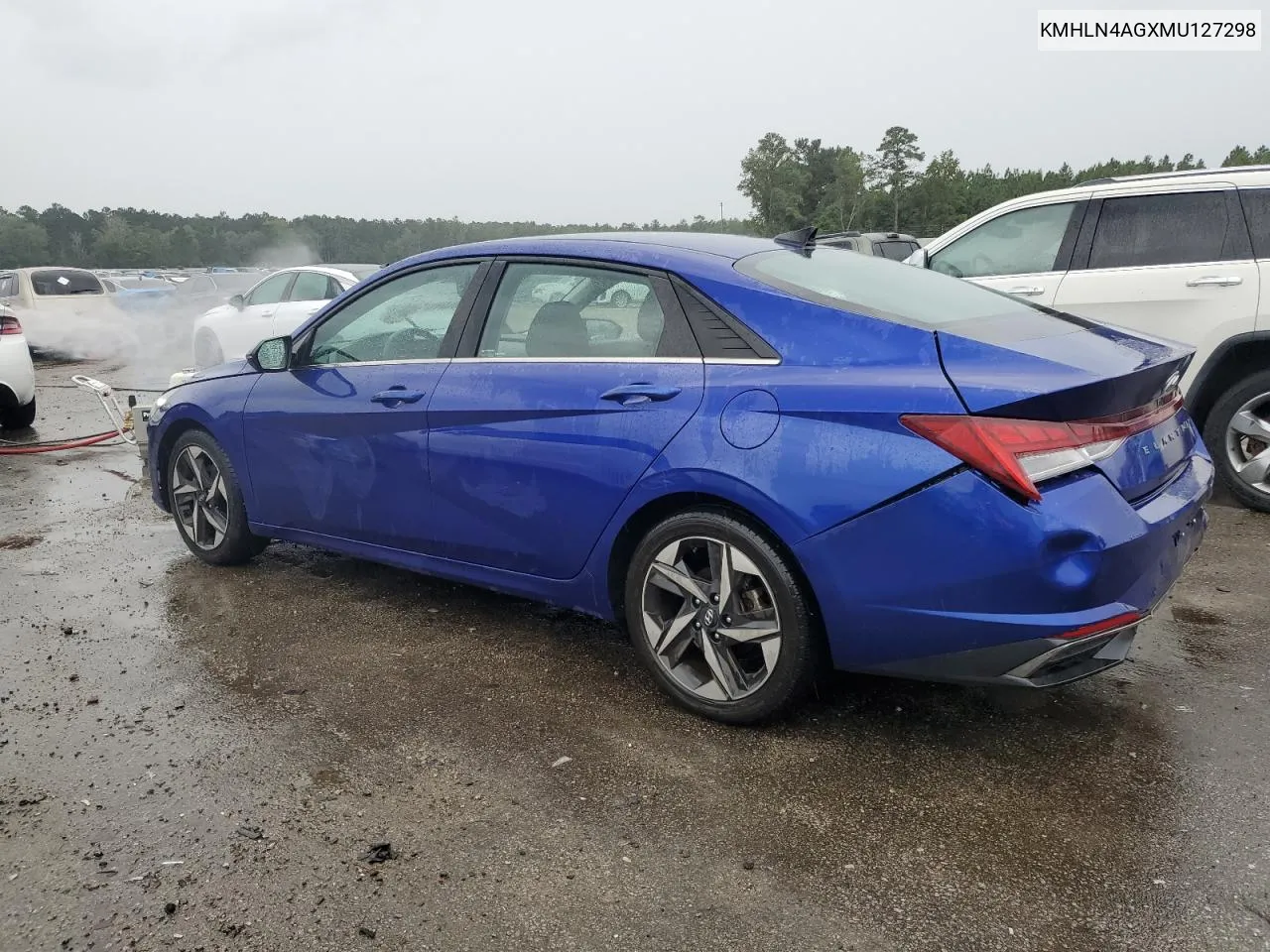 2021 Hyundai Elantra Sel VIN: KMHLN4AGXMU127298 Lot: 70408664