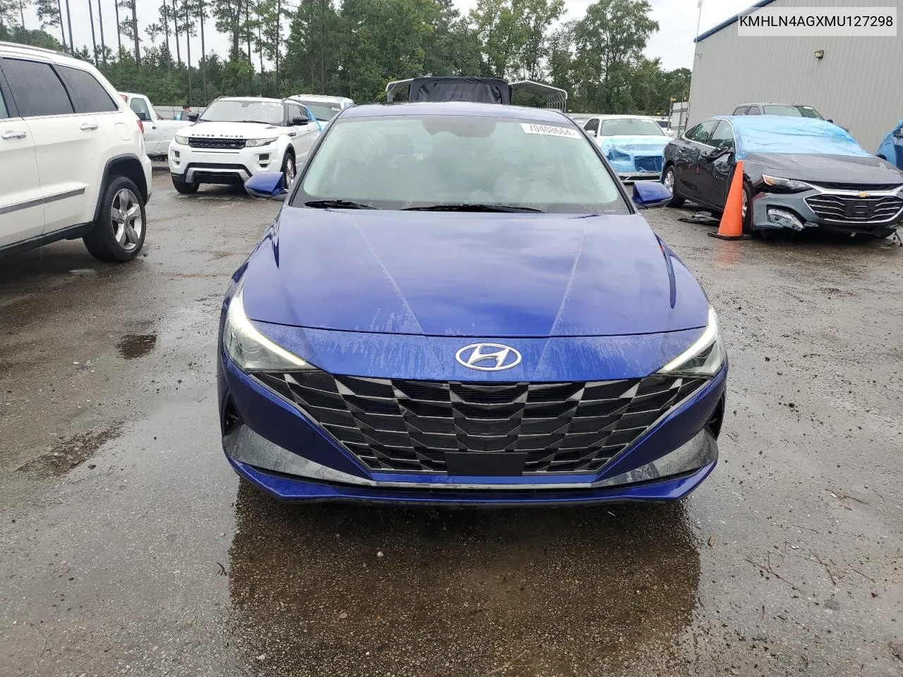 KMHLN4AGXMU127298 2021 Hyundai Elantra Sel