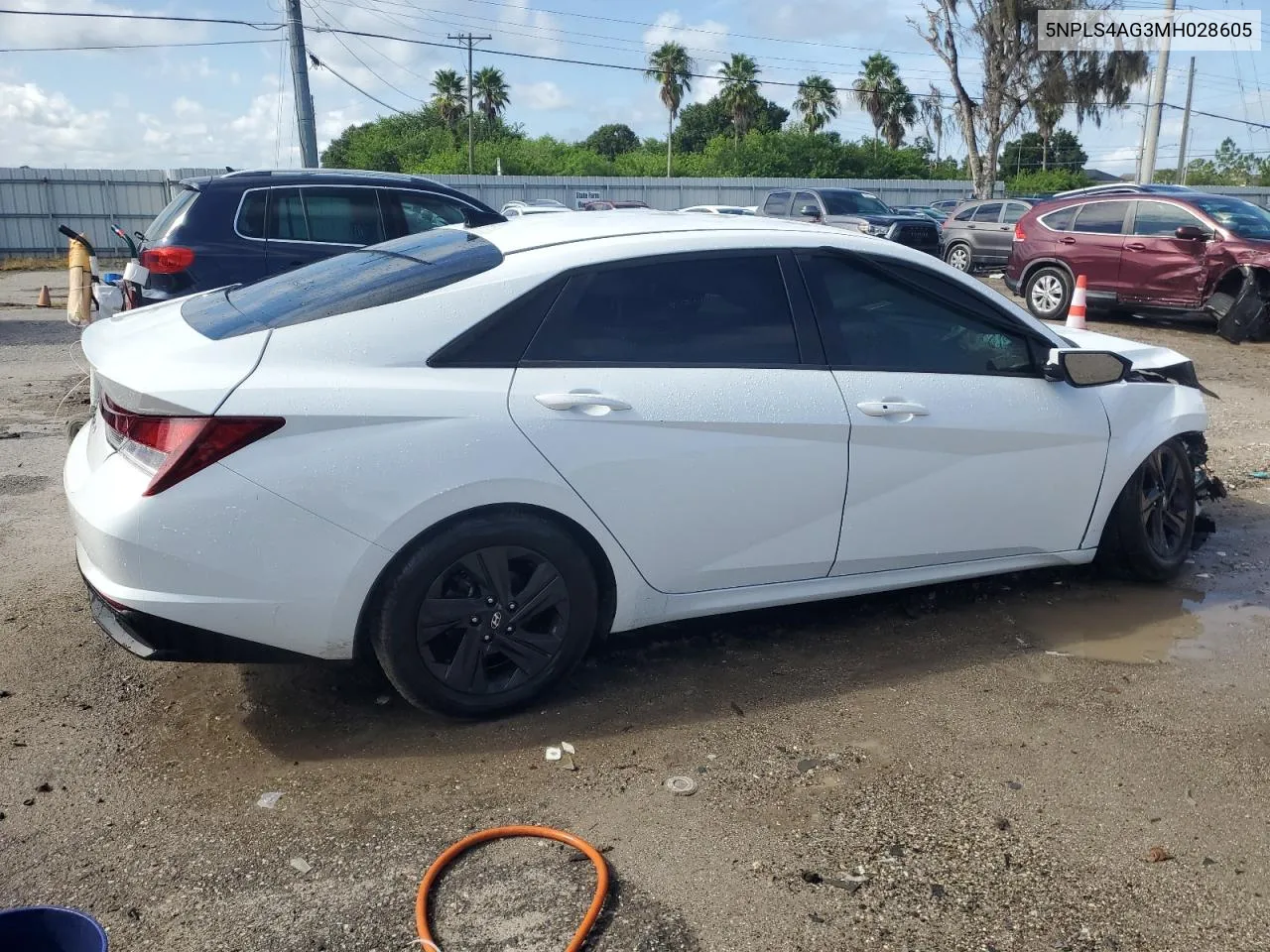 2021 Hyundai Elantra Sel VIN: 5NPLS4AG3MH028605 Lot: 70425834