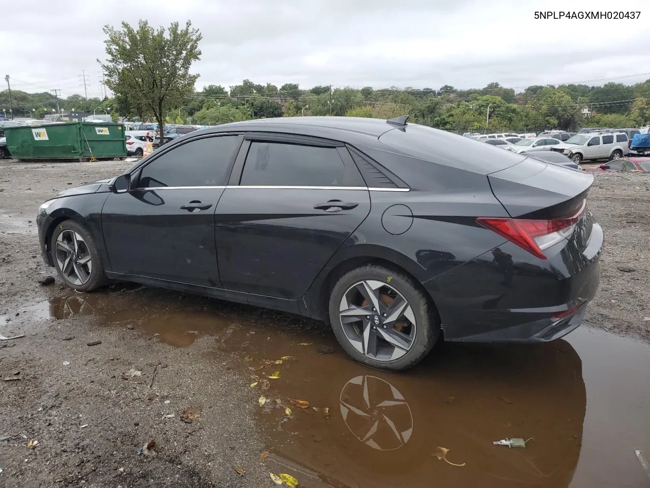 2021 Hyundai Elantra Limited VIN: 5NPLP4AGXMH020437 Lot: 70441854