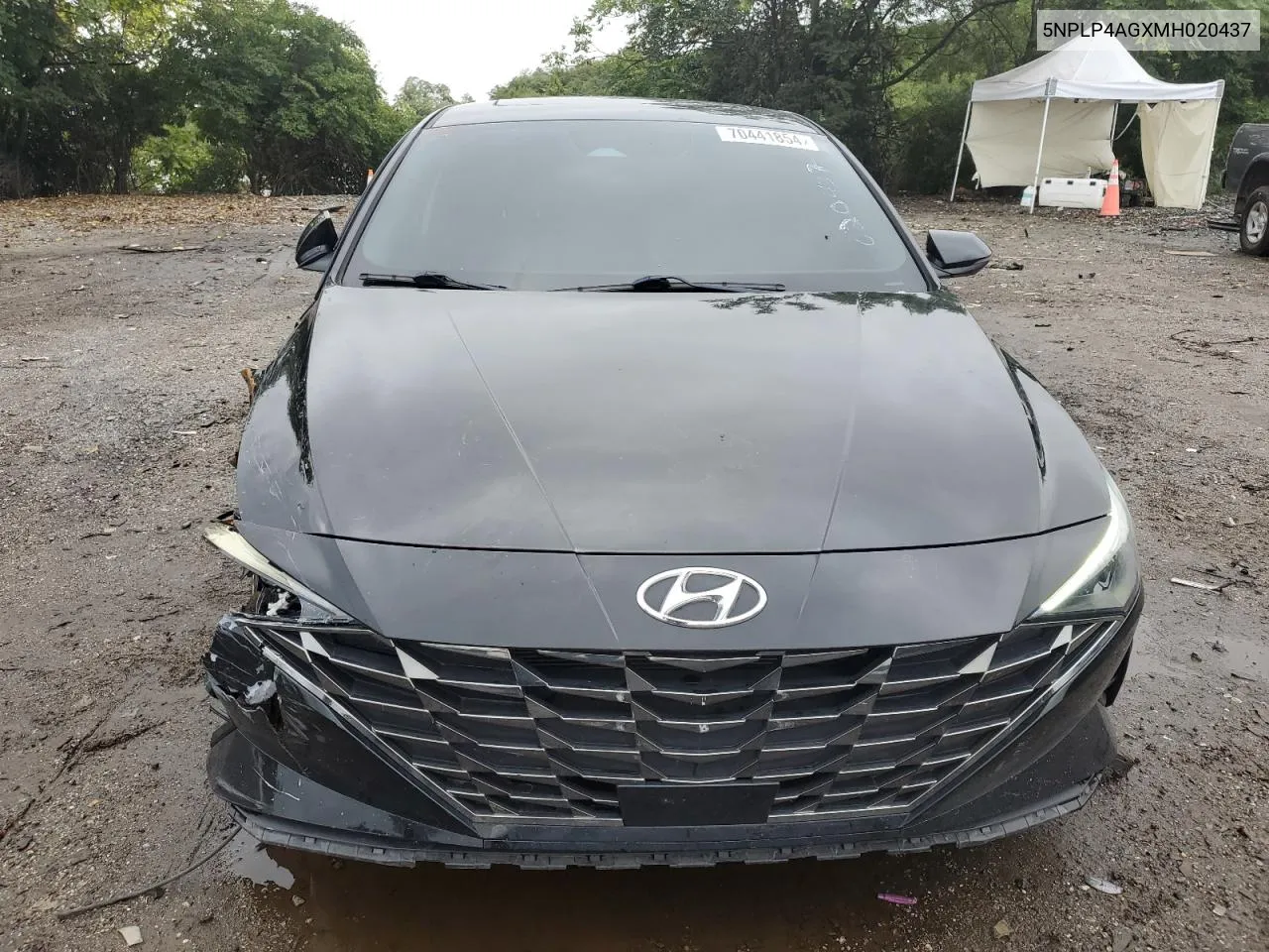 2021 Hyundai Elantra Limited VIN: 5NPLP4AGXMH020437 Lot: 70441854