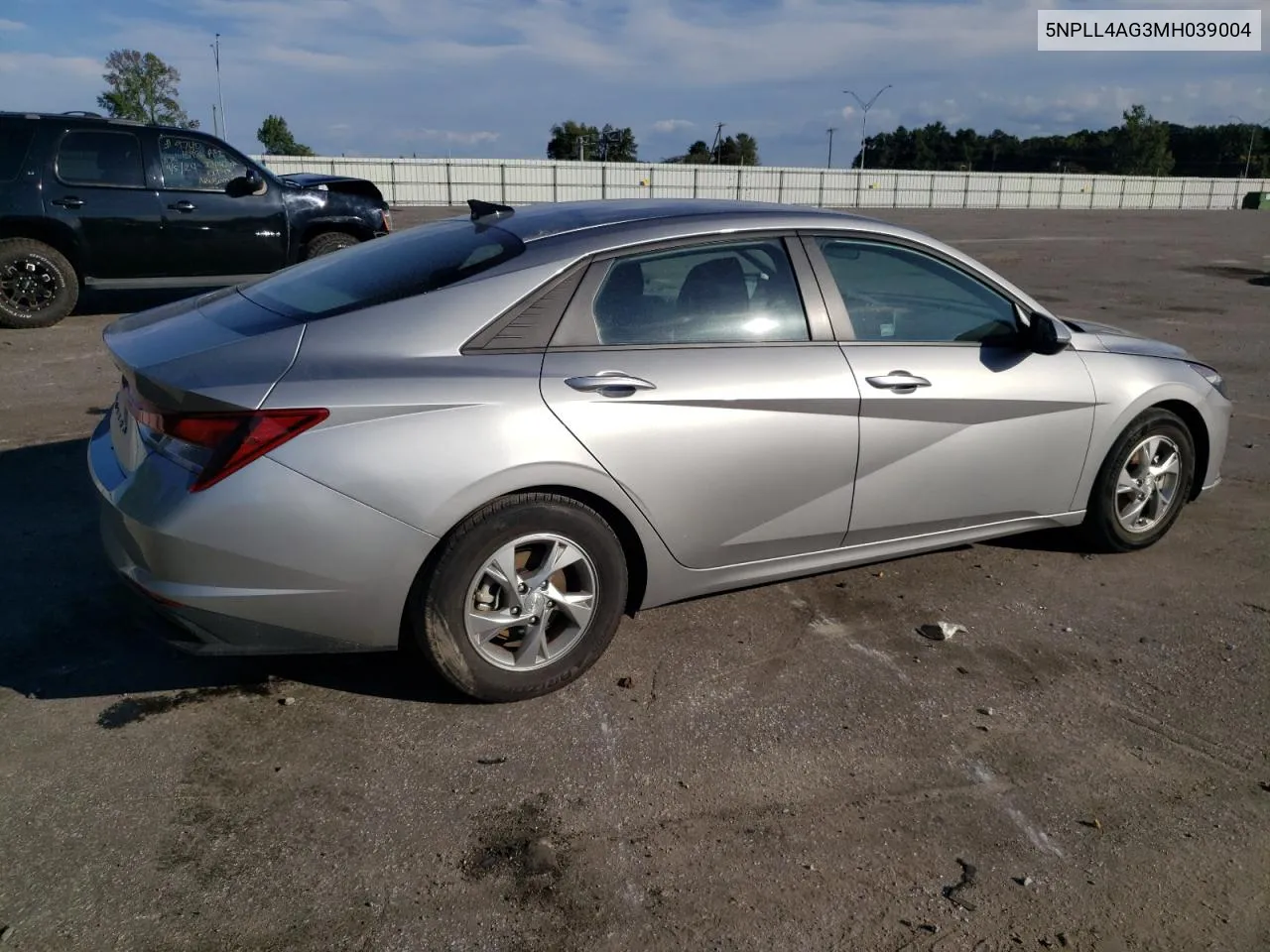 5NPLL4AG3MH039004 2021 Hyundai Elantra Se