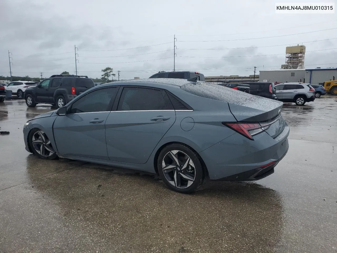 2021 Hyundai Elantra Limited VIN: KMHLN4AJ8MU010315 Lot: 70751804