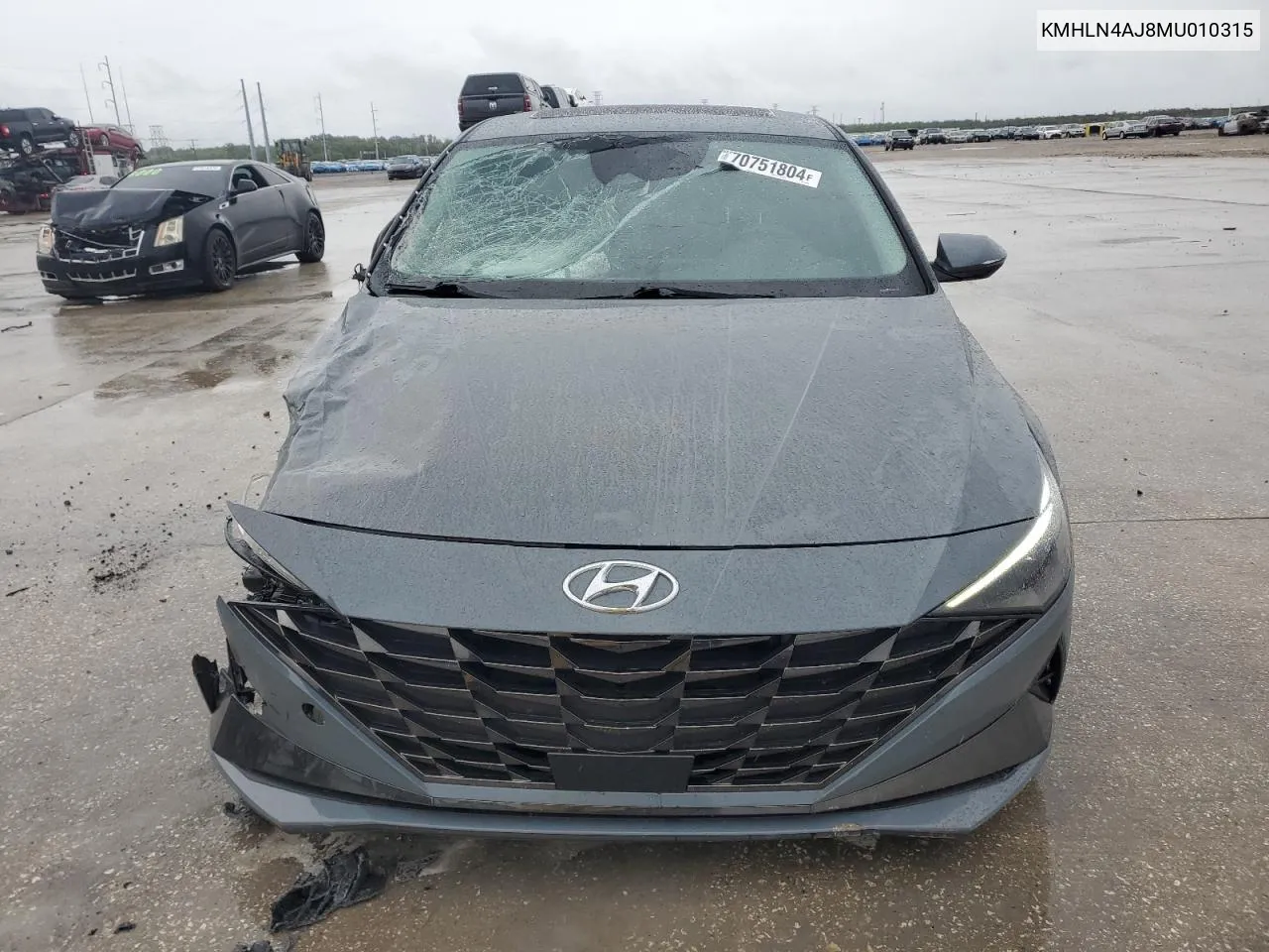 2021 Hyundai Elantra Limited VIN: KMHLN4AJ8MU010315 Lot: 70751804