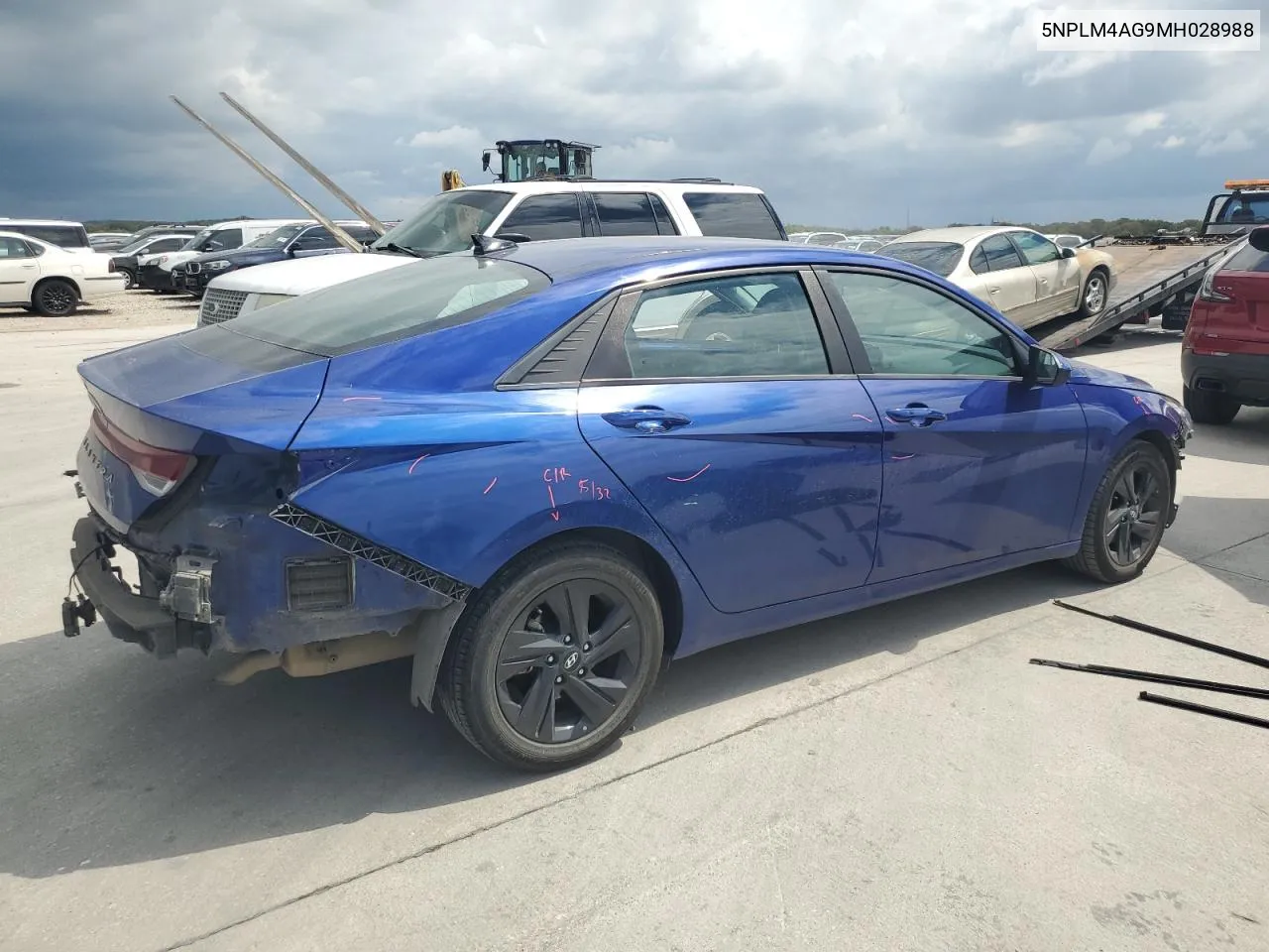 2021 Hyundai Elantra Sel VIN: 5NPLM4AG9MH028988 Lot: 71116384