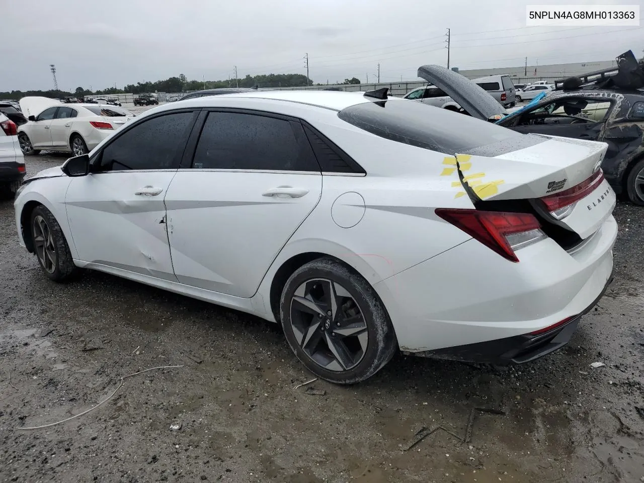 2021 Hyundai Elantra Sel VIN: 5NPLN4AG8MH013363 Lot: 71160554