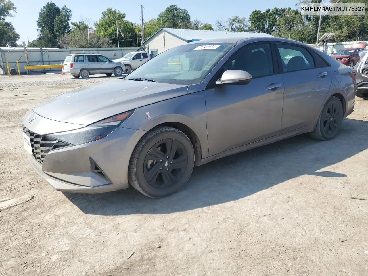 2021 Hyundai Elantra Sel VIN: KMHLM4AG1MU176327 Lot: 71241534