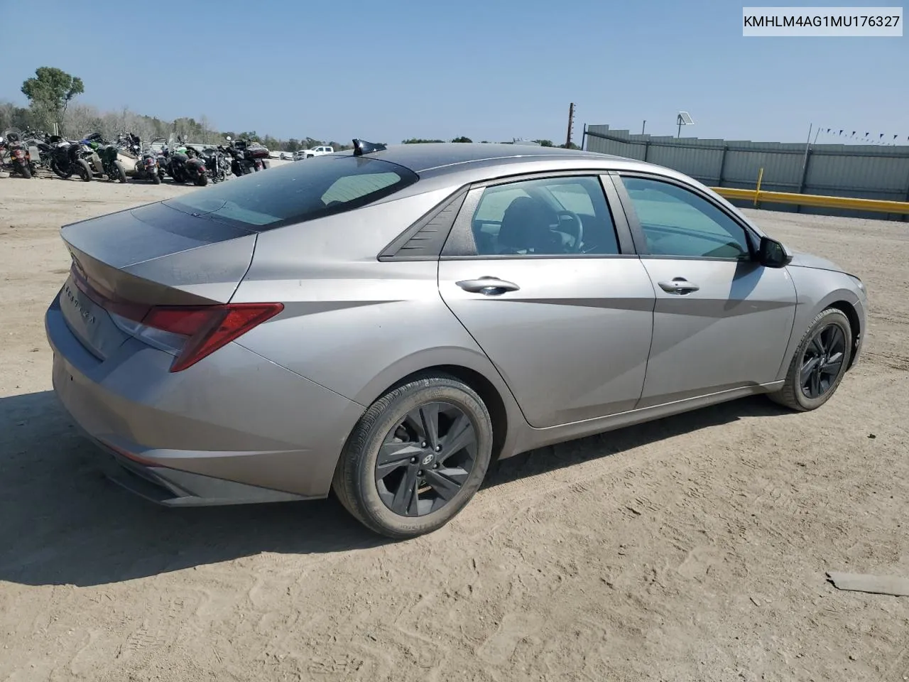 2021 Hyundai Elantra Sel VIN: KMHLM4AG1MU176327 Lot: 71241534