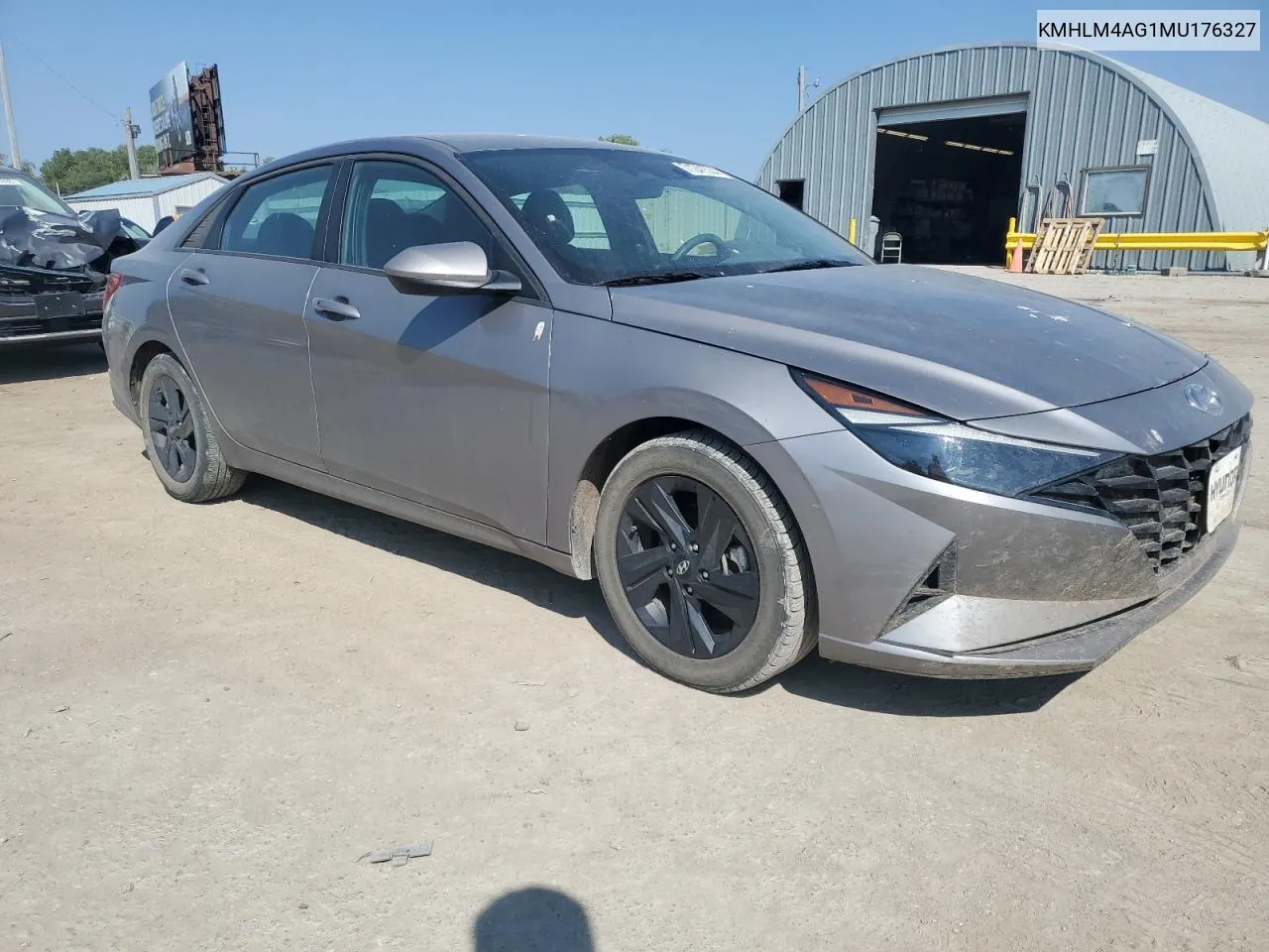 2021 Hyundai Elantra Sel VIN: KMHLM4AG1MU176327 Lot: 71241534