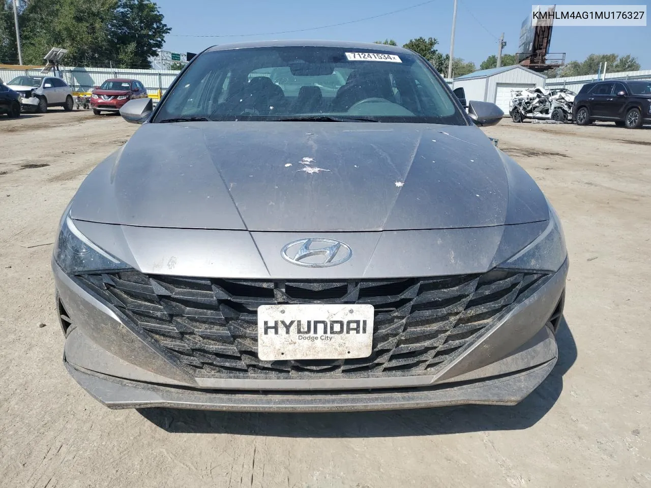 2021 Hyundai Elantra Sel VIN: KMHLM4AG1MU176327 Lot: 71241534