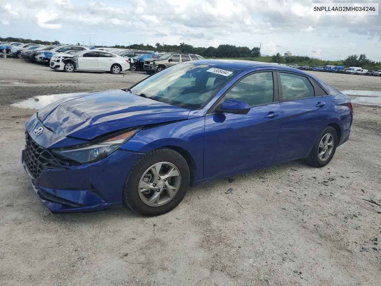 5NPLL4AG2MH034246 2021 Hyundai Elantra Se