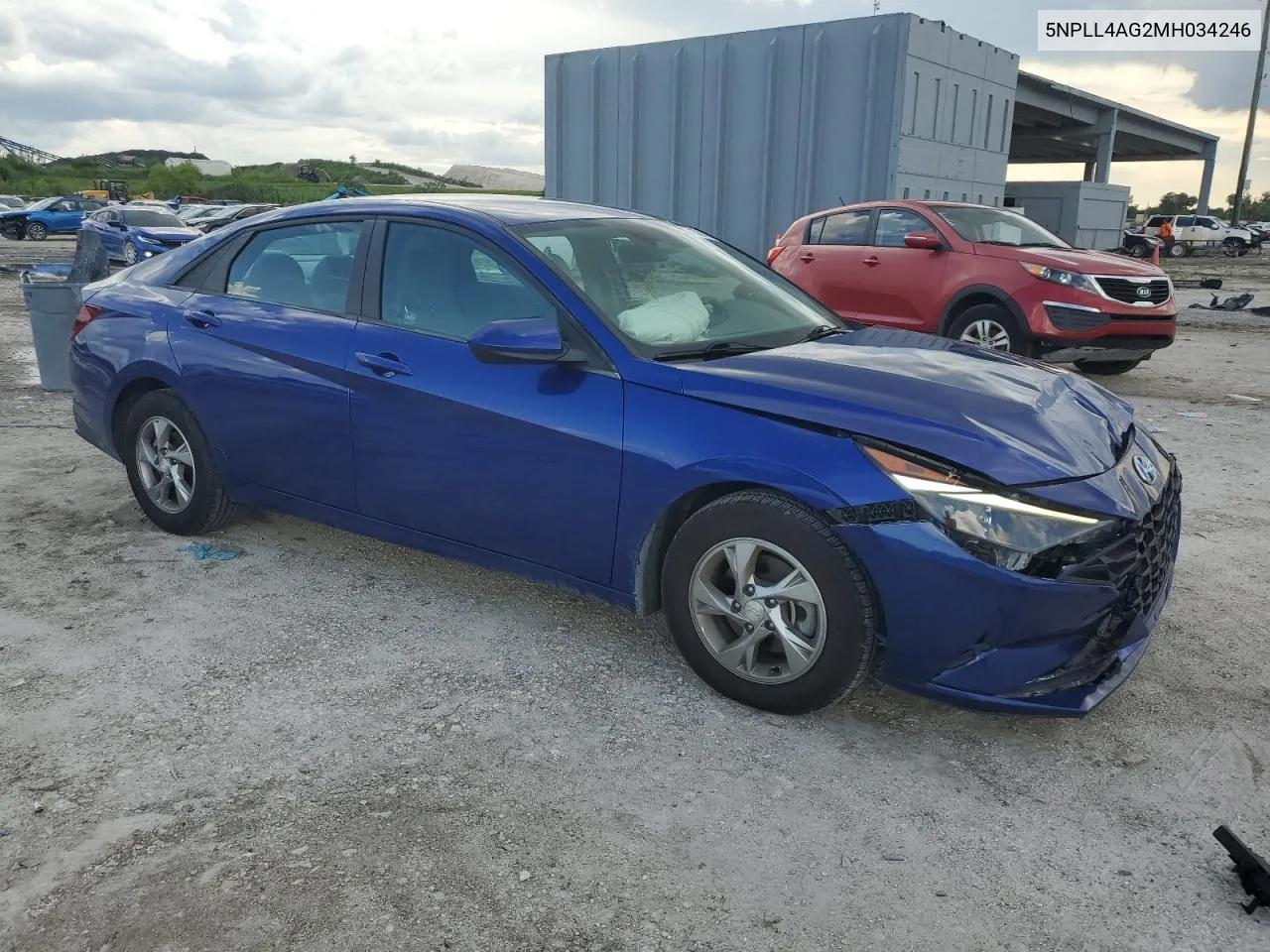 2021 Hyundai Elantra Se VIN: 5NPLL4AG2MH034246 Lot: 71308494