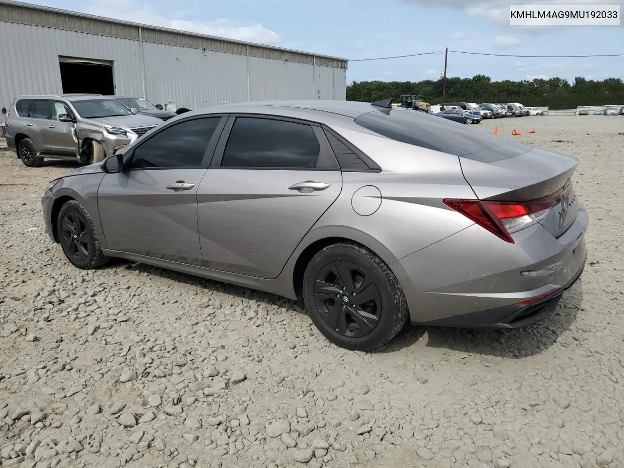 KMHLM4AG9MU192033 2021 Hyundai Elantra Sel