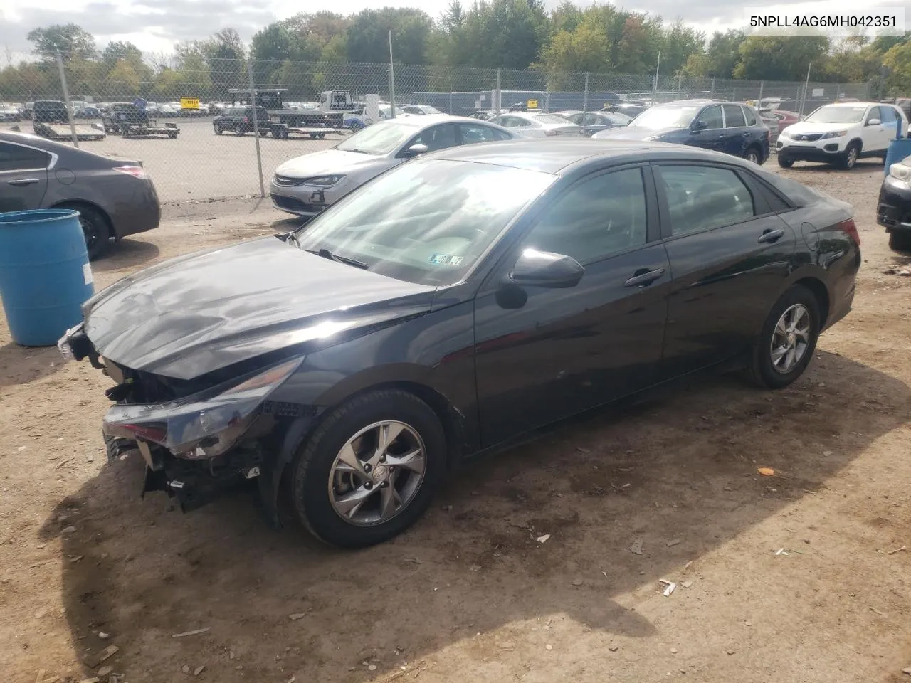 2021 Hyundai Elantra Se VIN: 5NPLL4AG6MH042351 Lot: 71391214