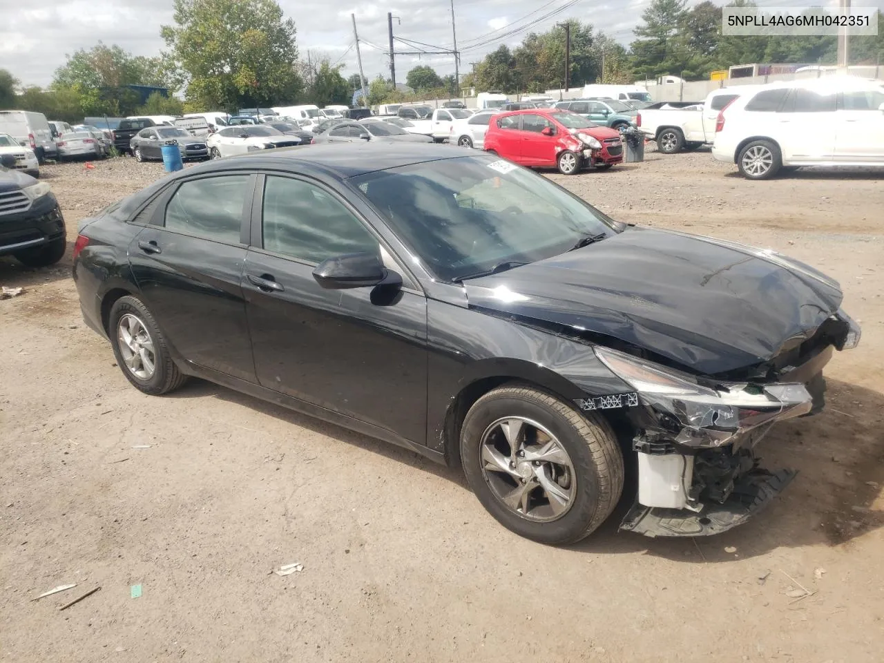 2021 Hyundai Elantra Se VIN: 5NPLL4AG6MH042351 Lot: 71391214