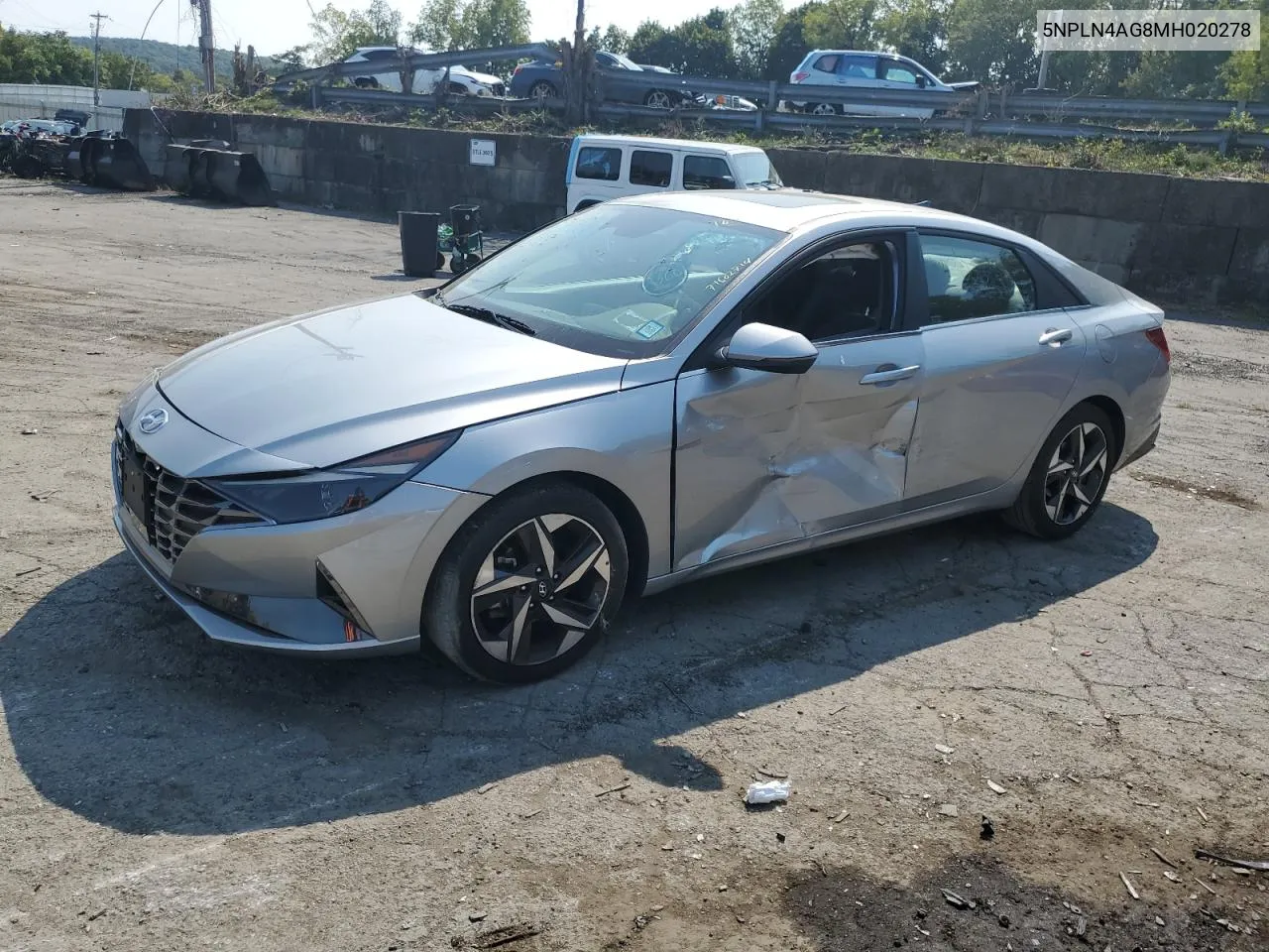 5NPLN4AG8MH020278 2021 Hyundai Elantra Sel