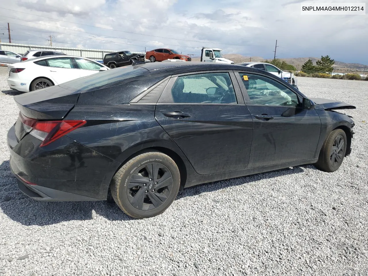 2021 Hyundai Elantra Sel VIN: 5NPLM4AG4MH012214 Lot: 71625414