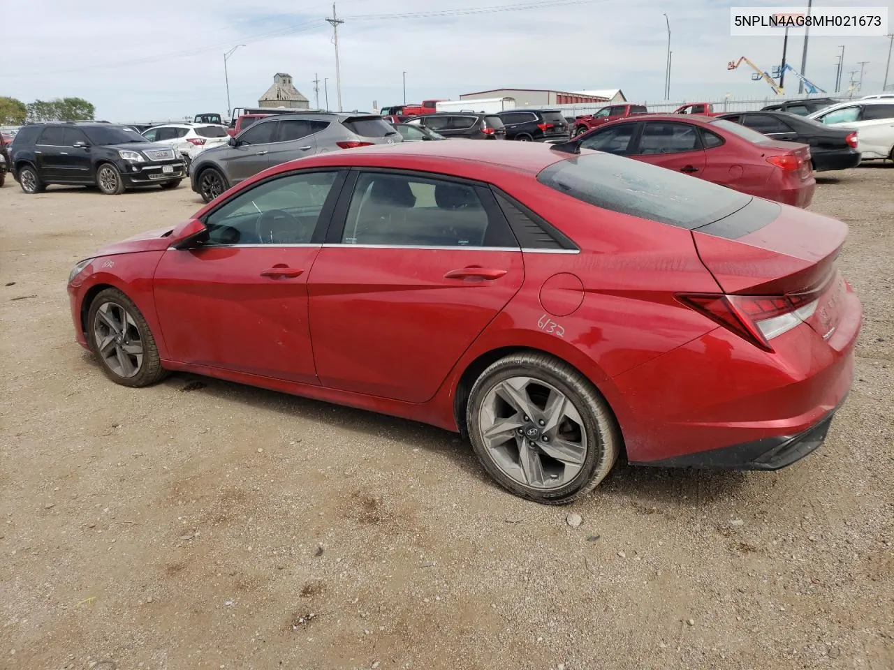 2021 Hyundai Elantra Sel VIN: 5NPLN4AG8MH021673 Lot: 71646764