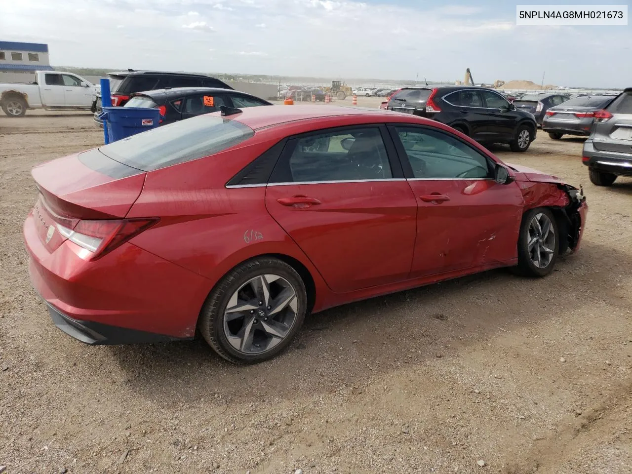 5NPLN4AG8MH021673 2021 Hyundai Elantra Sel