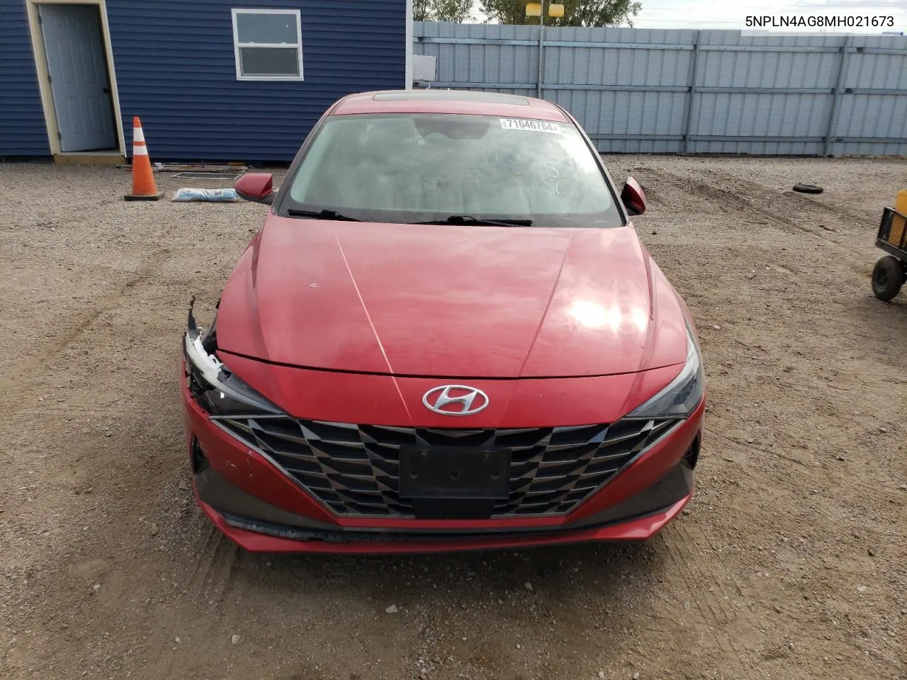 5NPLN4AG8MH021673 2021 Hyundai Elantra Sel