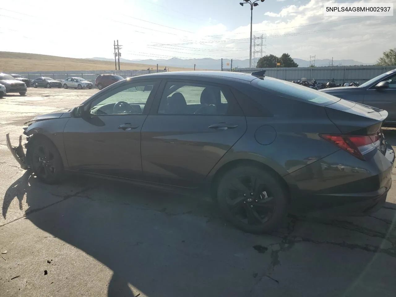 2021 Hyundai Elantra Sel VIN: 5NPLS4AG8MH002937 Lot: 71649914