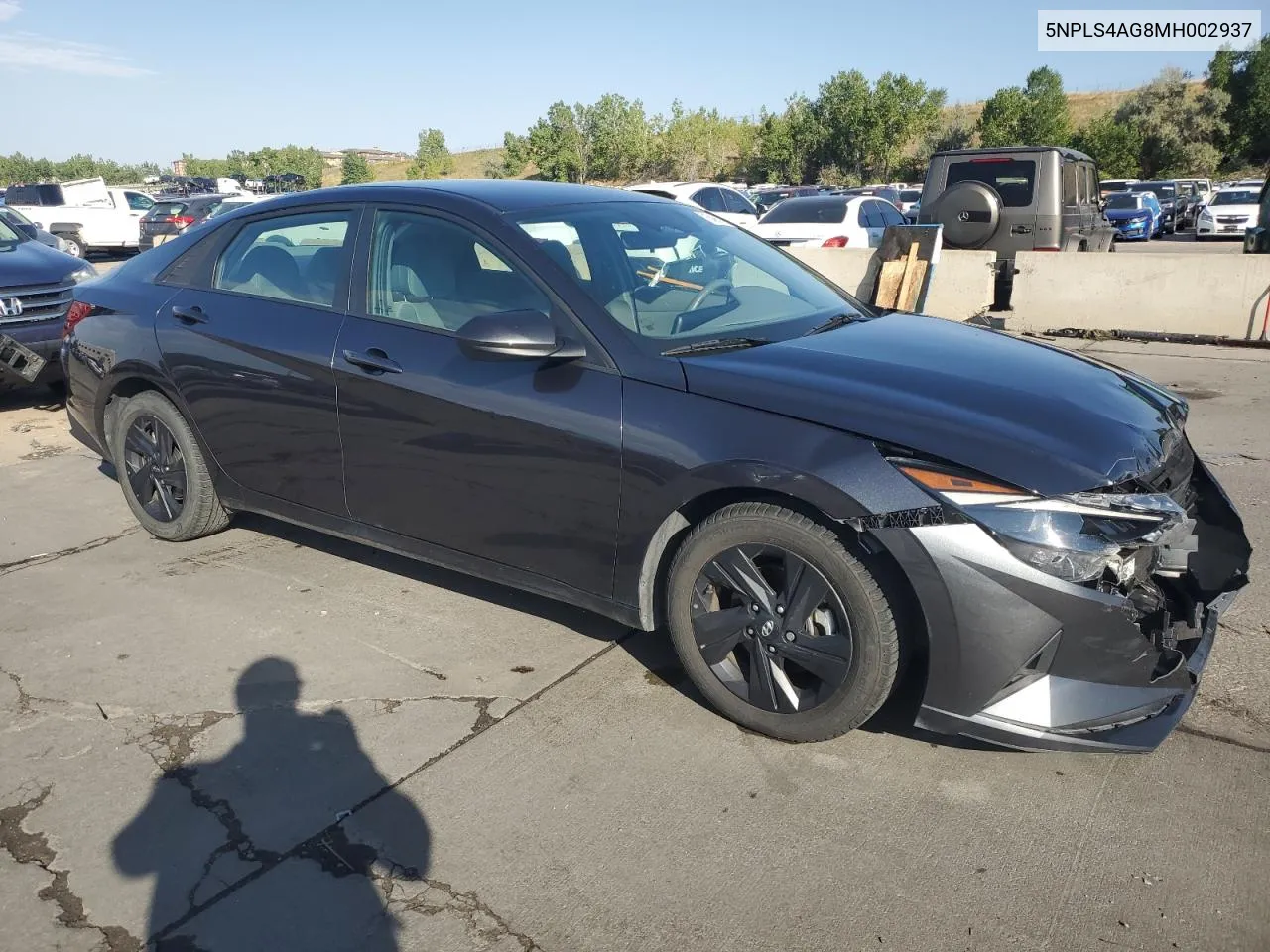 2021 Hyundai Elantra Sel VIN: 5NPLS4AG8MH002937 Lot: 71649914