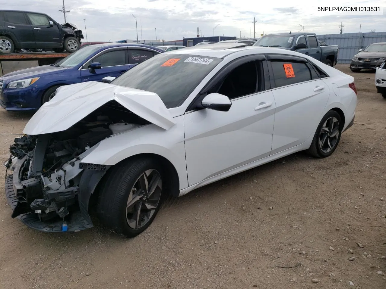 5NPLP4AG0MH013531 2021 Hyundai Elantra Limited