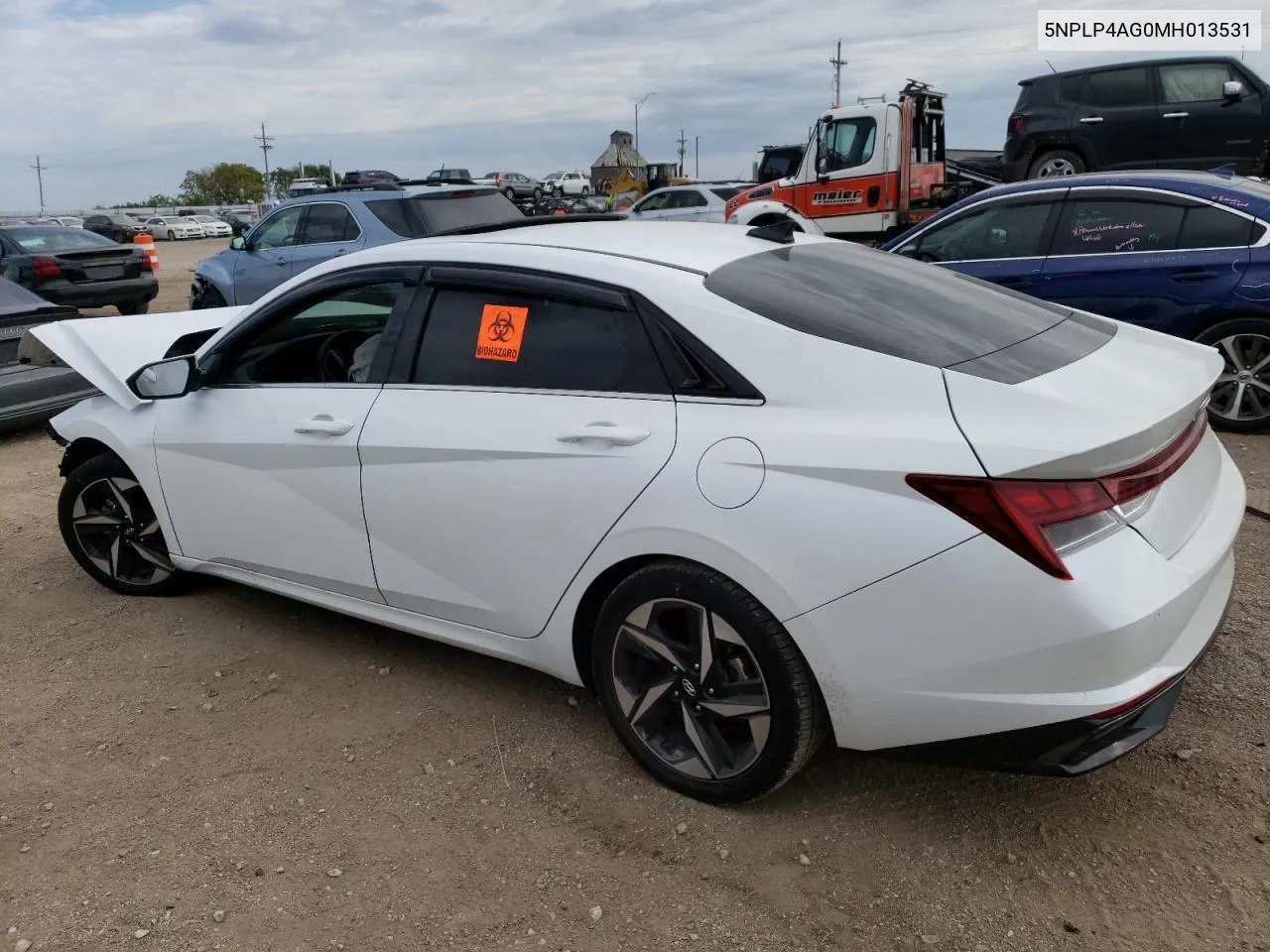 5NPLP4AG0MH013531 2021 Hyundai Elantra Limited