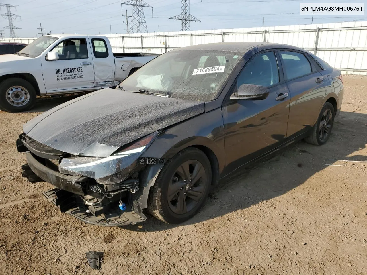 5NPLM4AG3MH006761 2021 Hyundai Elantra Sel