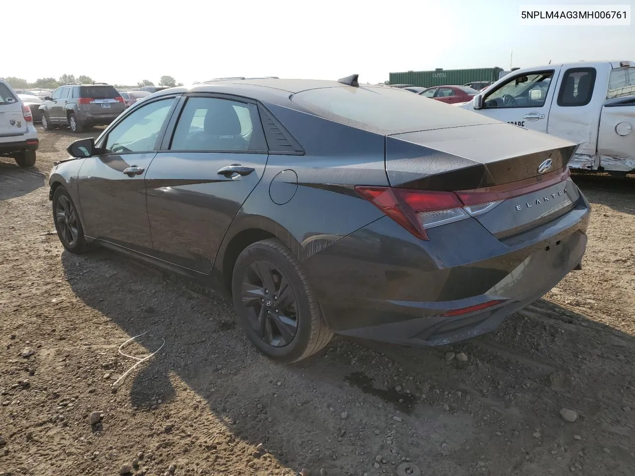 5NPLM4AG3MH006761 2021 Hyundai Elantra Sel