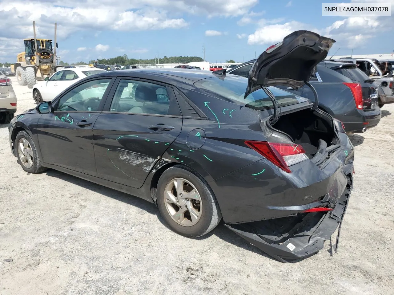 2021 Hyundai Elantra Se VIN: 5NPLL4AG0MH037078 Lot: 71724914