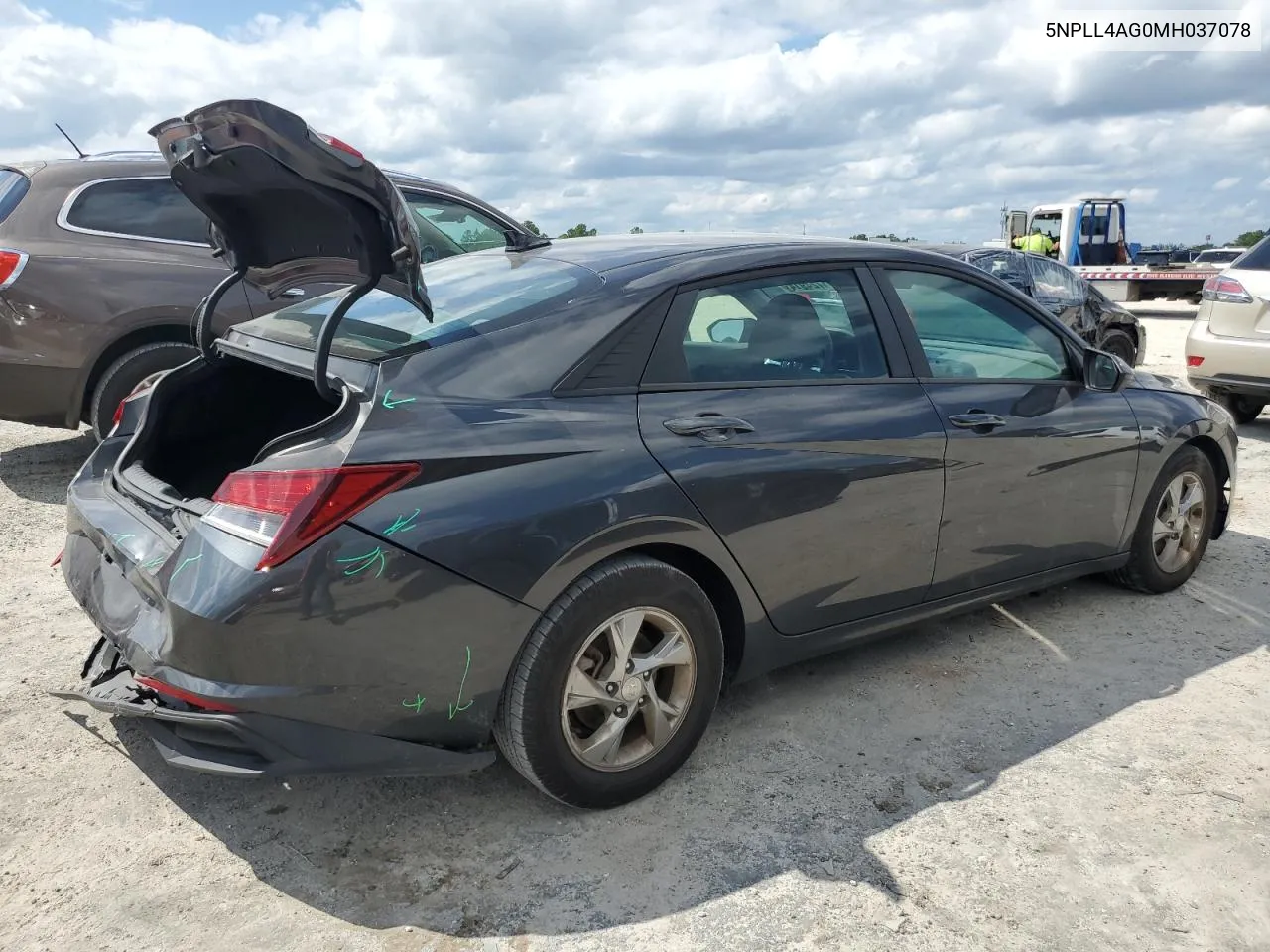 2021 Hyundai Elantra Se VIN: 5NPLL4AG0MH037078 Lot: 71724914