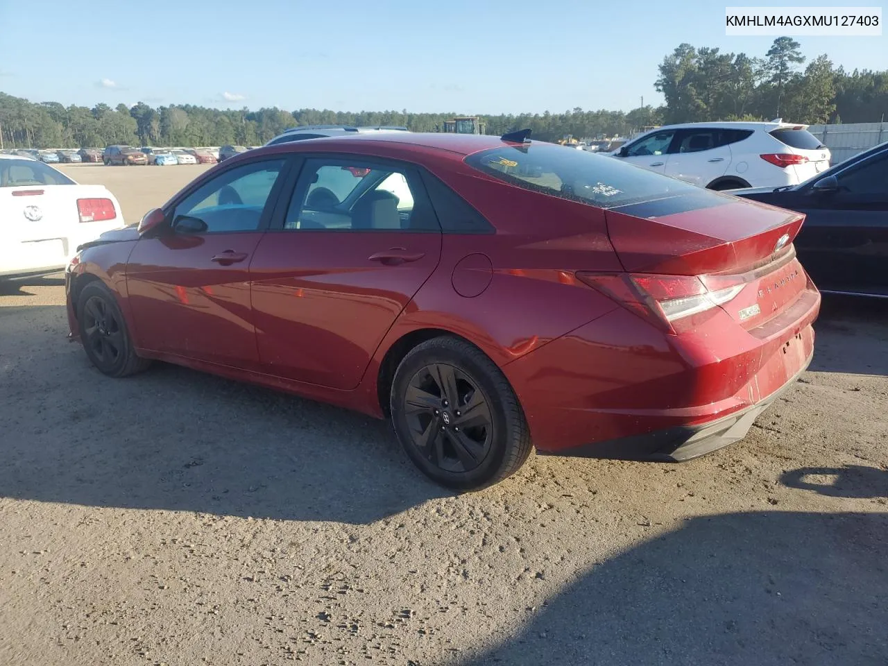 KMHLM4AGXMU127403 2021 Hyundai Elantra Sel