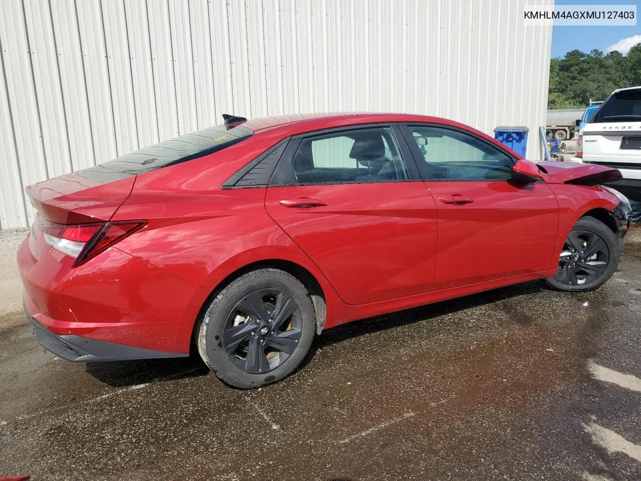 KMHLM4AGXMU127403 2021 Hyundai Elantra Sel