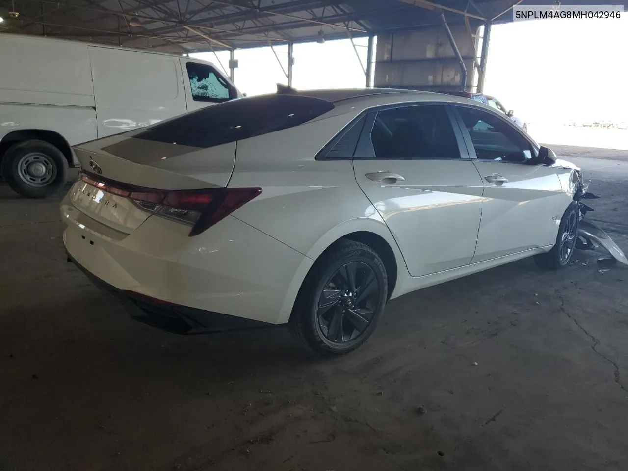 5NPLM4AG8MH042946 2021 Hyundai Elantra Sel